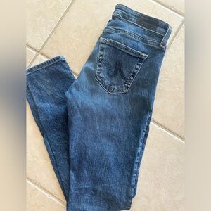 AG super skinny ankle medium wash jeans - size 25